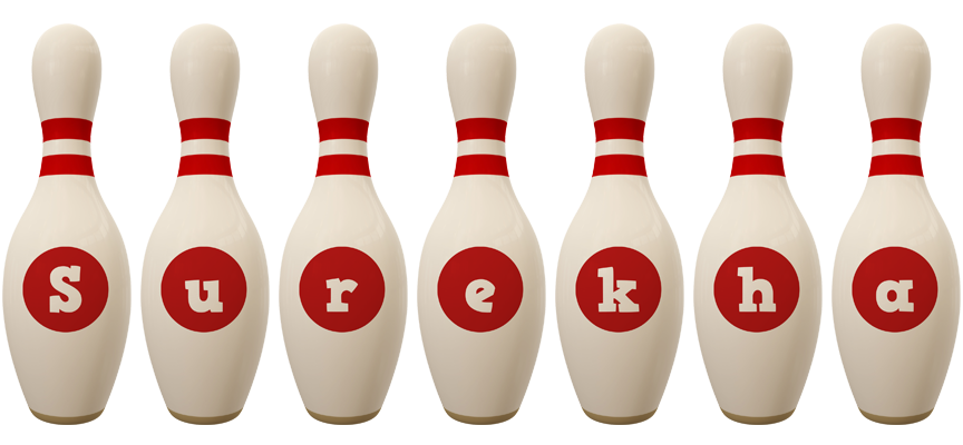 Surekha bowling-pin logo