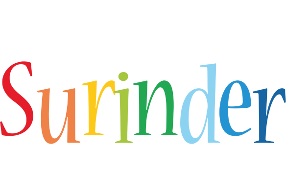 Surinder birthday logo