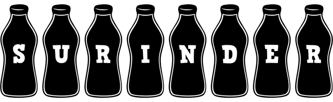 Surinder bottle logo