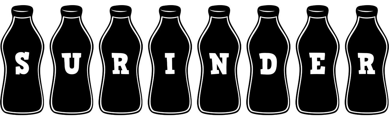 Surinder bottle logo