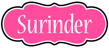 Surinder invitation logo