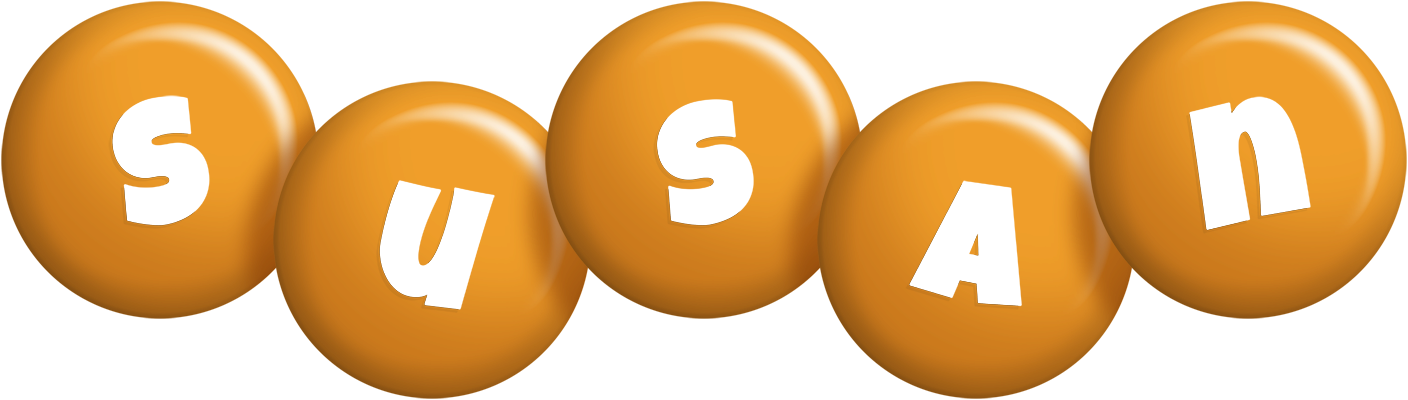 Susan candy-orange logo