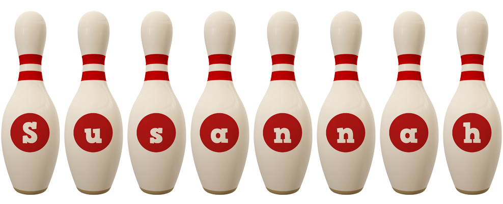 Susannah bowling-pin logo