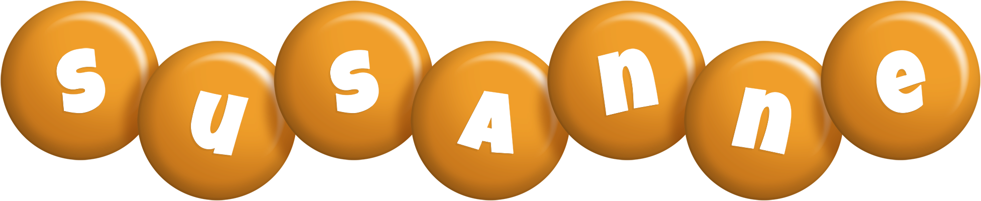 Susanne candy-orange logo
