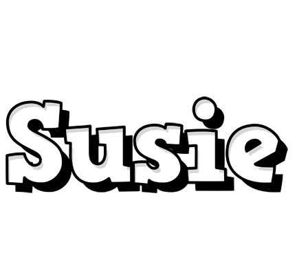 Susie snowing logo