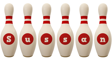 Sussan bowling-pin logo