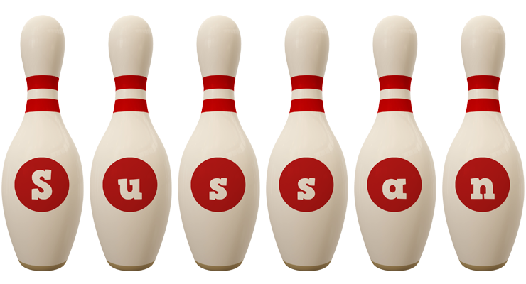 Sussan bowling-pin logo