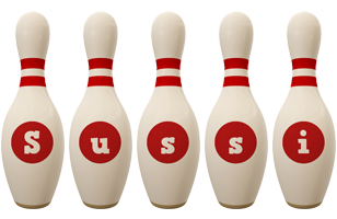 Sussi bowling-pin logo