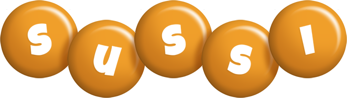 Sussi candy-orange logo