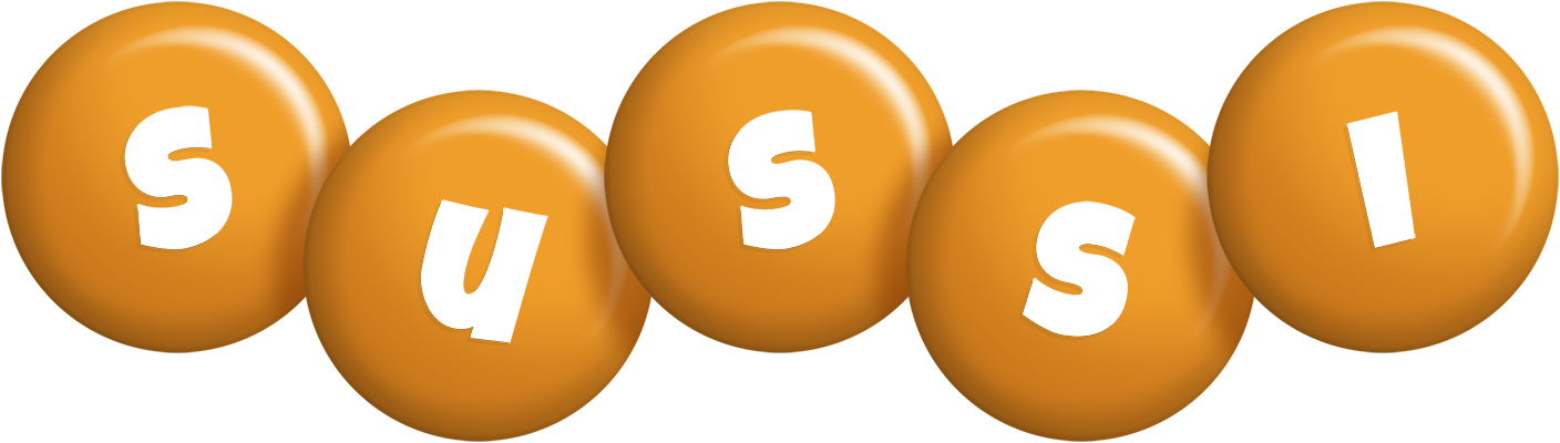 Sussi candy-orange logo
