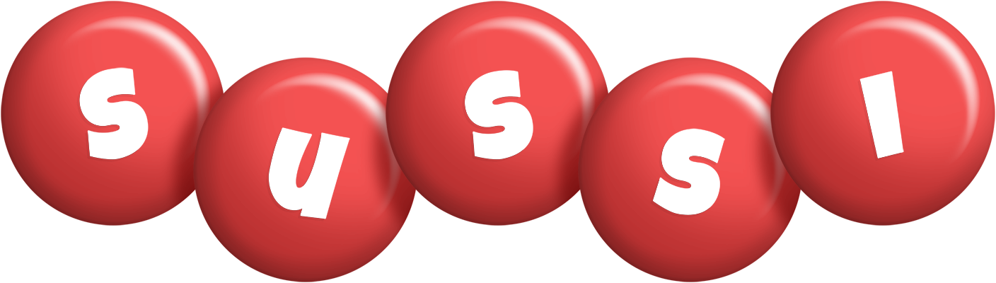 Sussi candy-red logo