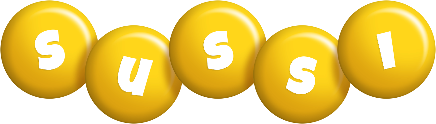 Sussi candy-yellow logo