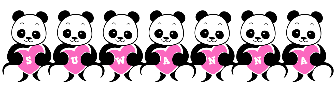 Suwanna love-panda logo
