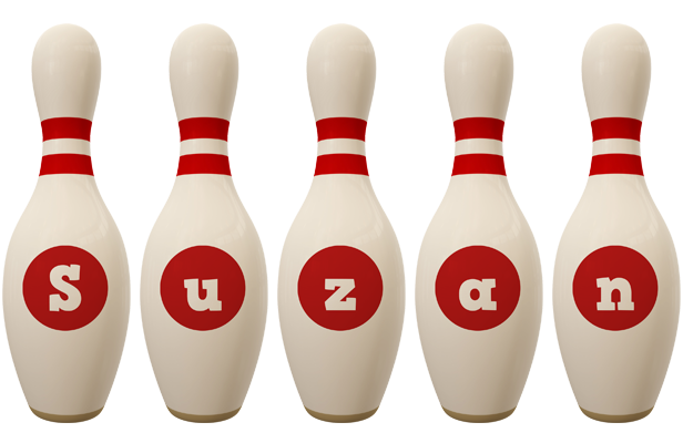 Suzan bowling-pin logo