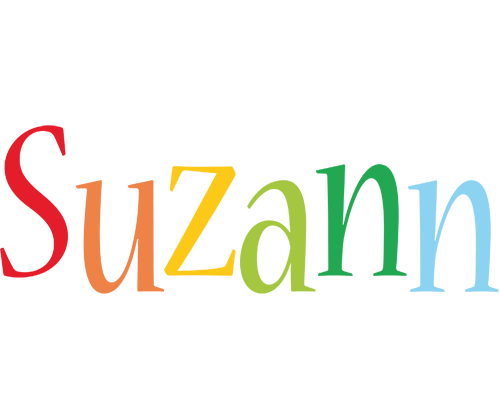 Suzann birthday logo