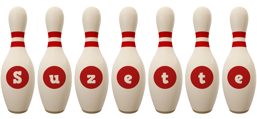 Suzette bowling-pin logo