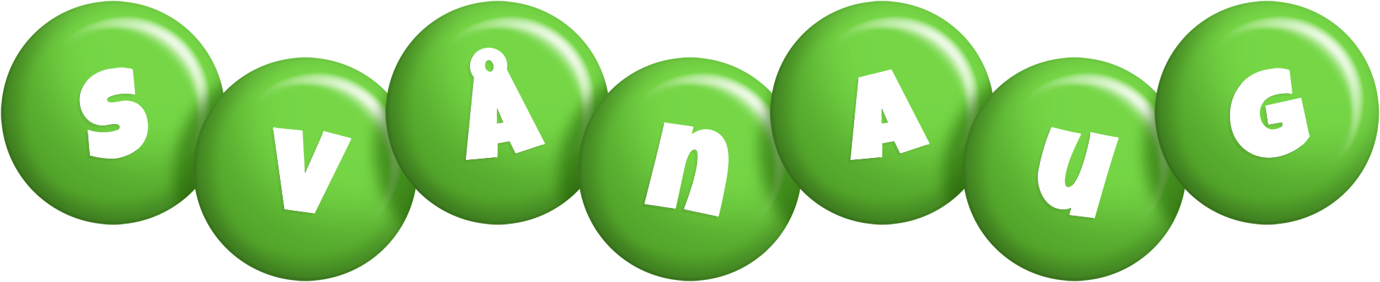 Svånaug candy-green logo