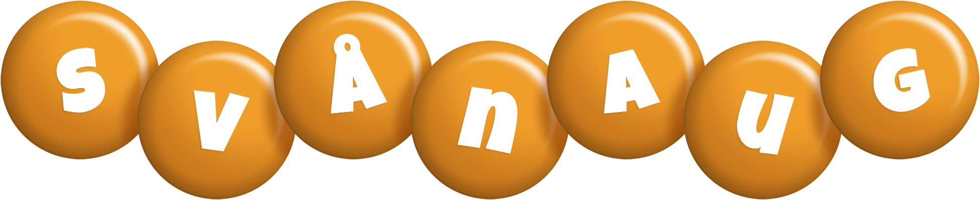 Svånaug candy-orange logo