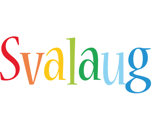 Svalaug birthday logo