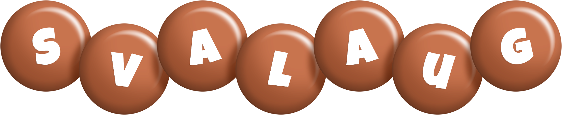 Svalaug candy-brown logo