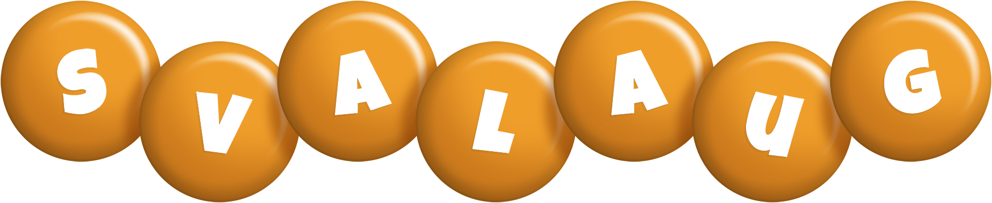 Svalaug candy-orange logo