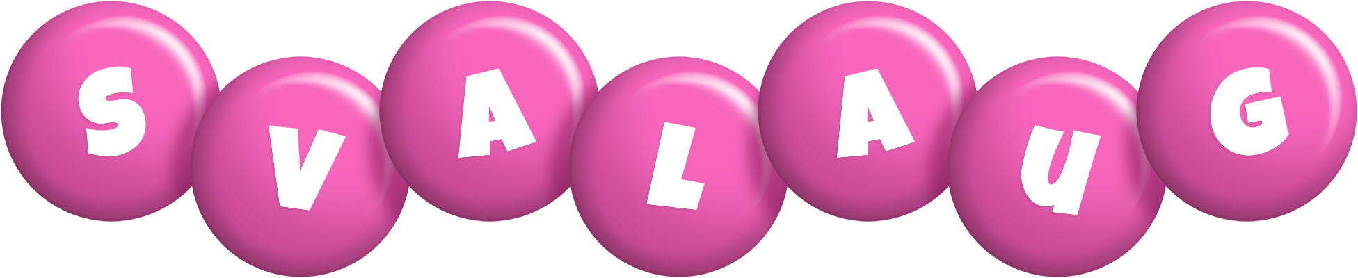 Svalaug candy-pink logo