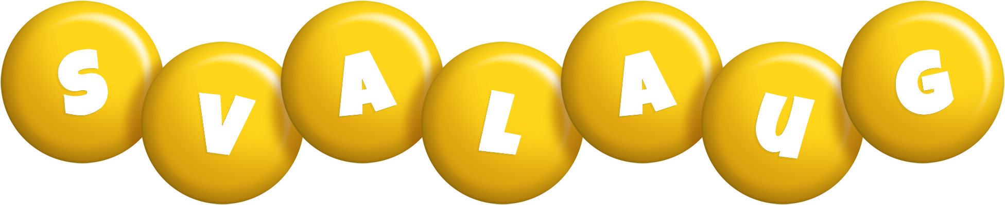 Svalaug candy-yellow logo