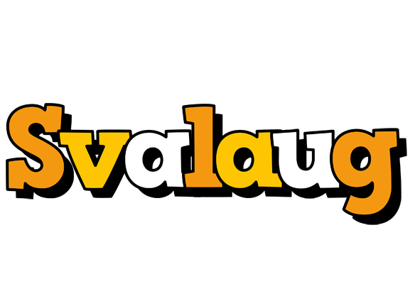 Svalaug cartoon logo