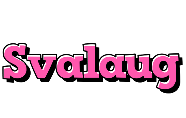 Svalaug girlish logo