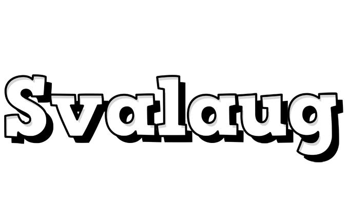 Svalaug snowing logo