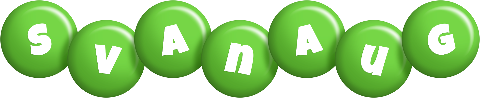 Svanaug candy-green logo