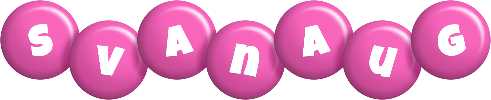 Svanaug candy-pink logo