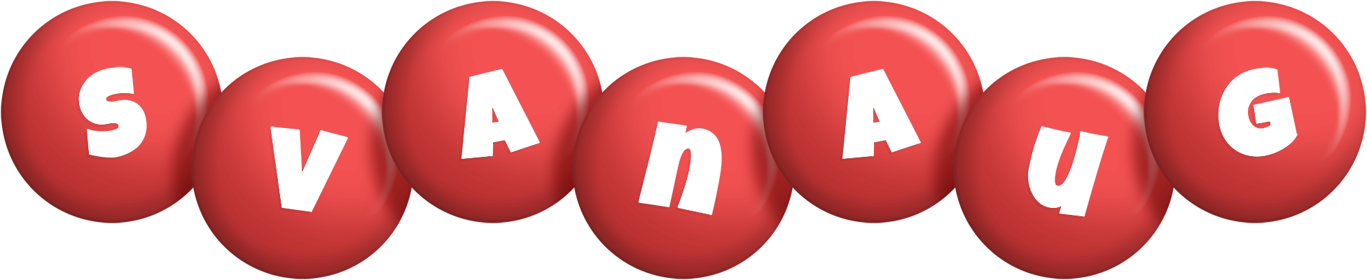 Svanaug candy-red logo