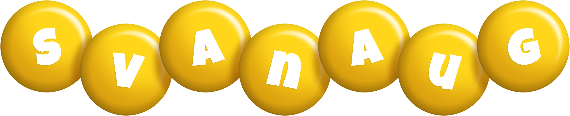 Svanaug candy-yellow logo