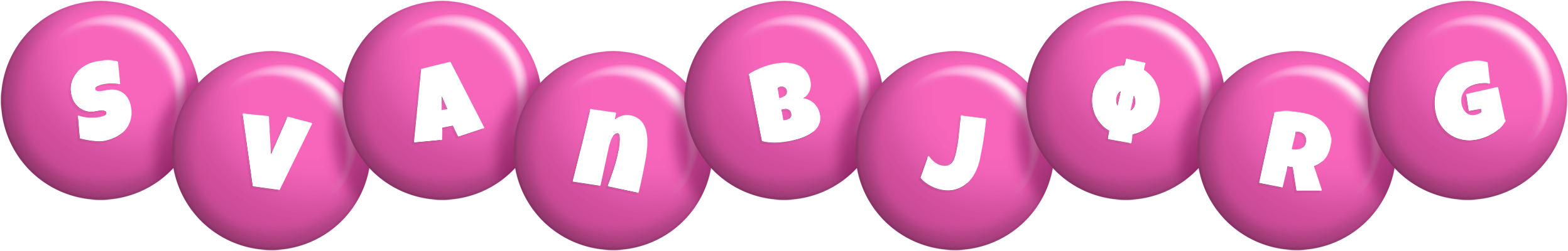 Svanbjørg candy-pink logo