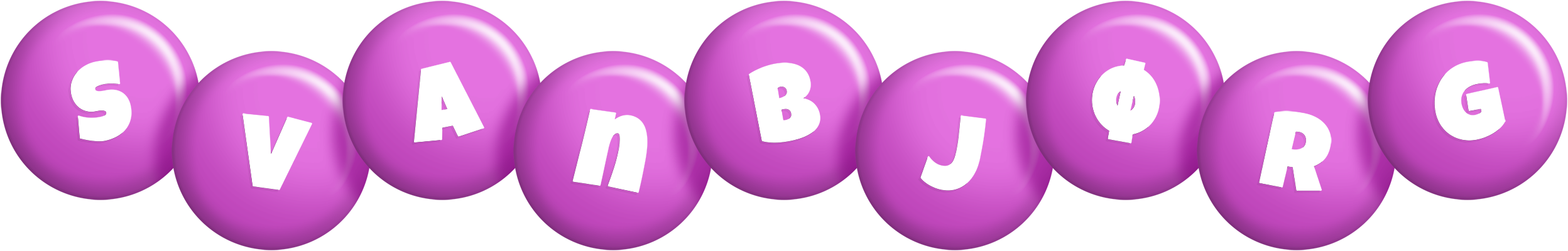 Svanbjørg candy-purple logo
