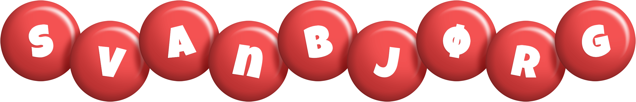 Svanbjørg candy-red logo