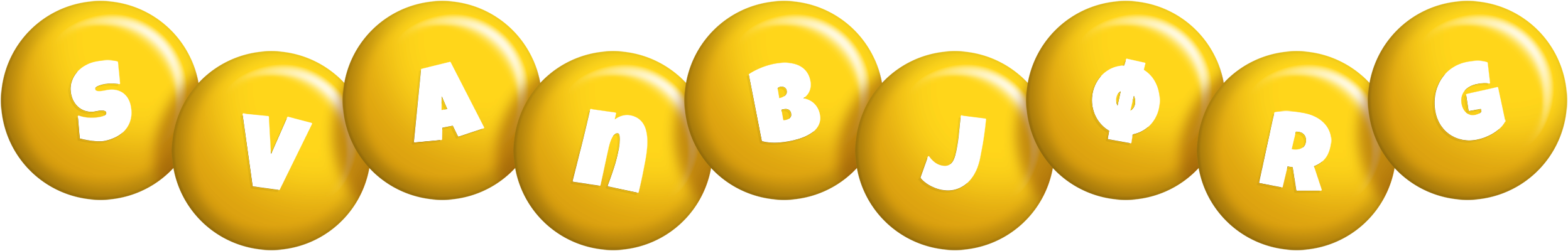Svanbjørg candy-yellow logo