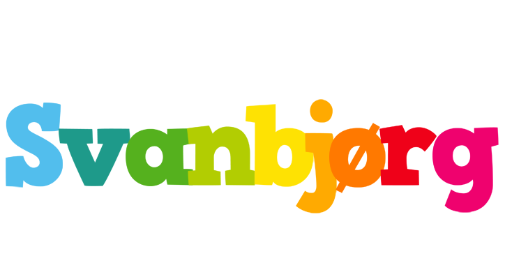Svanbjørg rainbows logo