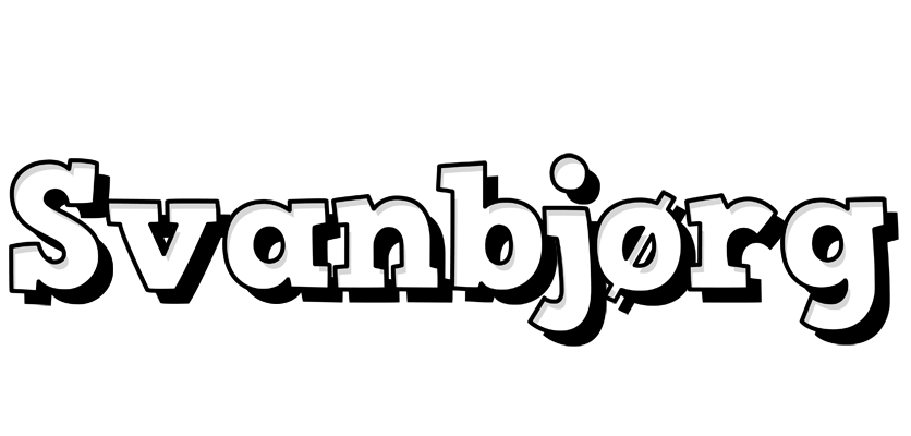 Svanbjørg snowing logo