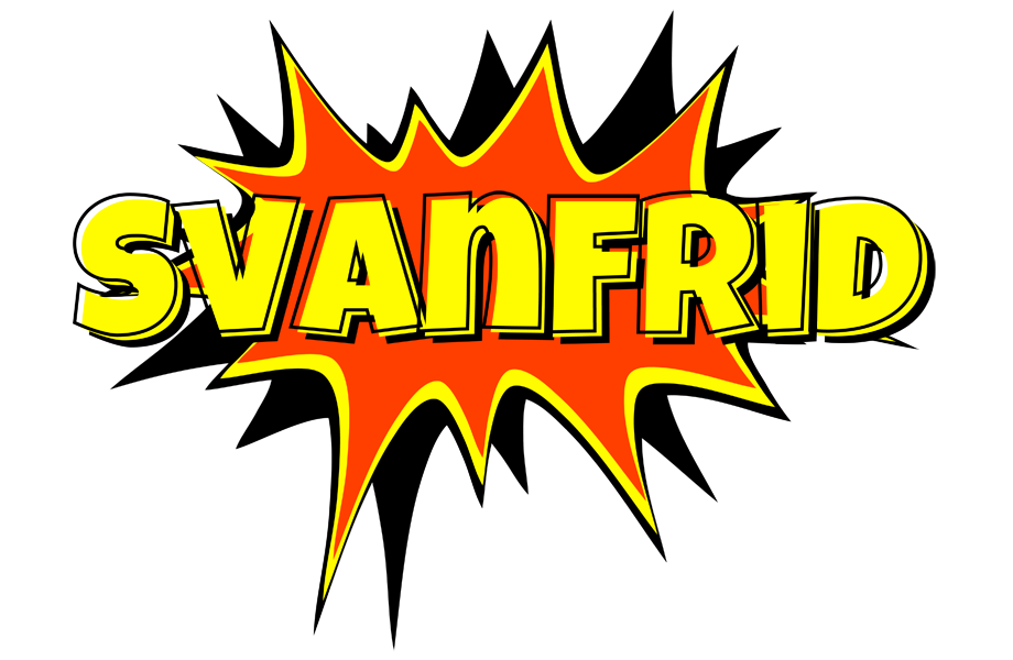 Svanfrid bazinga logo