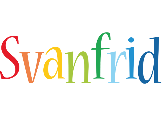 Svanfrid birthday logo