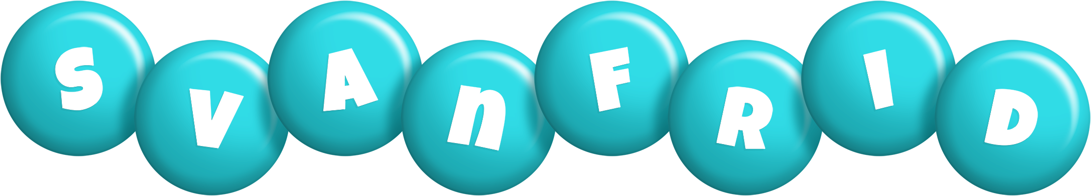 Svanfrid candy-azur logo