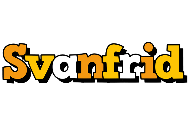 Svanfrid cartoon logo