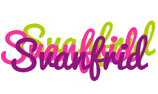 Svanfrid flowers logo