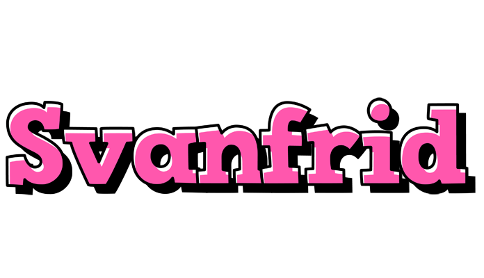 Svanfrid girlish logo