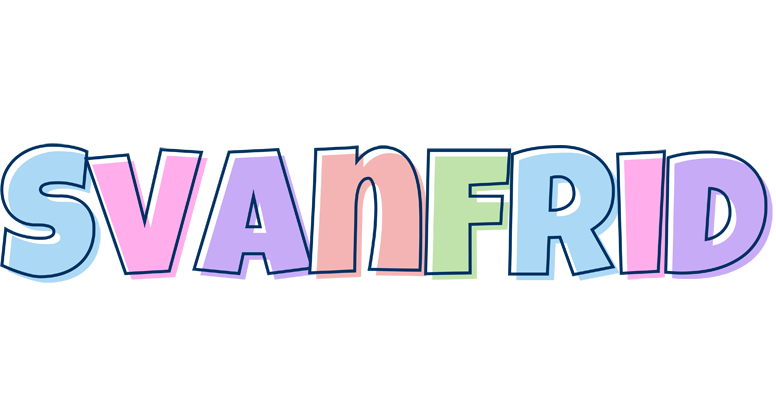 Svanfrid pastel logo
