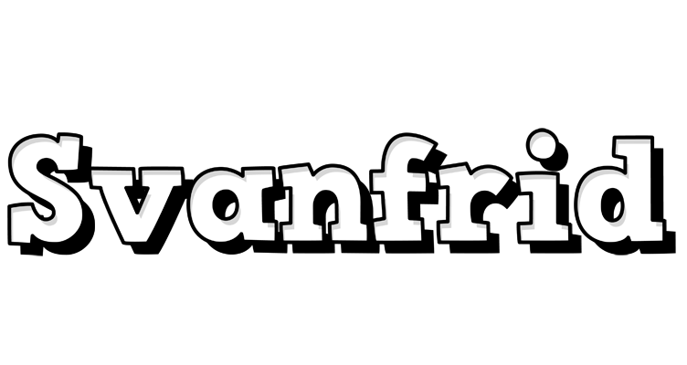 Svanfrid snowing logo