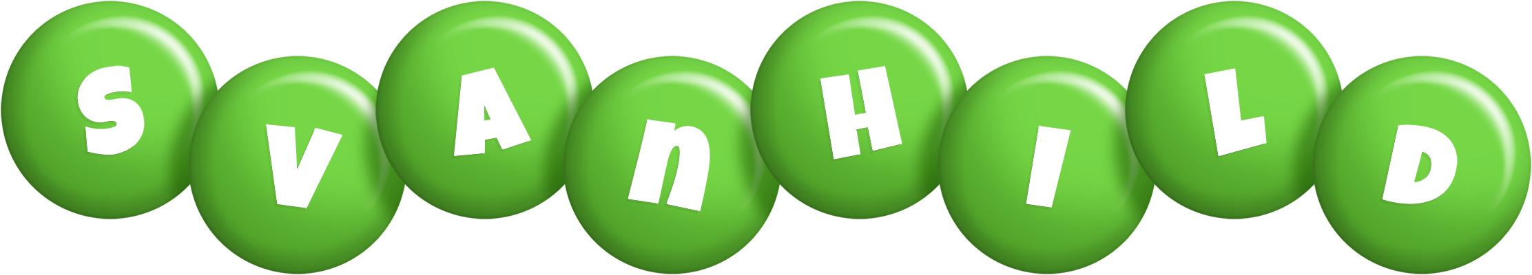 Svanhild candy-green logo