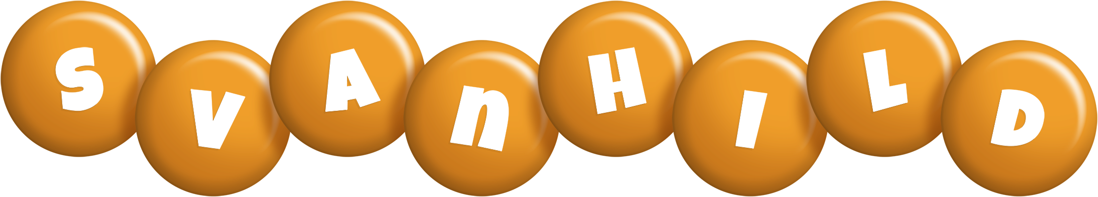 Svanhild candy-orange logo
